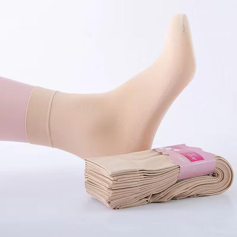 Thick Wide-Mouth Velvet Fishnet Women's Stockings & Men's Solid Mid-Calf Socks