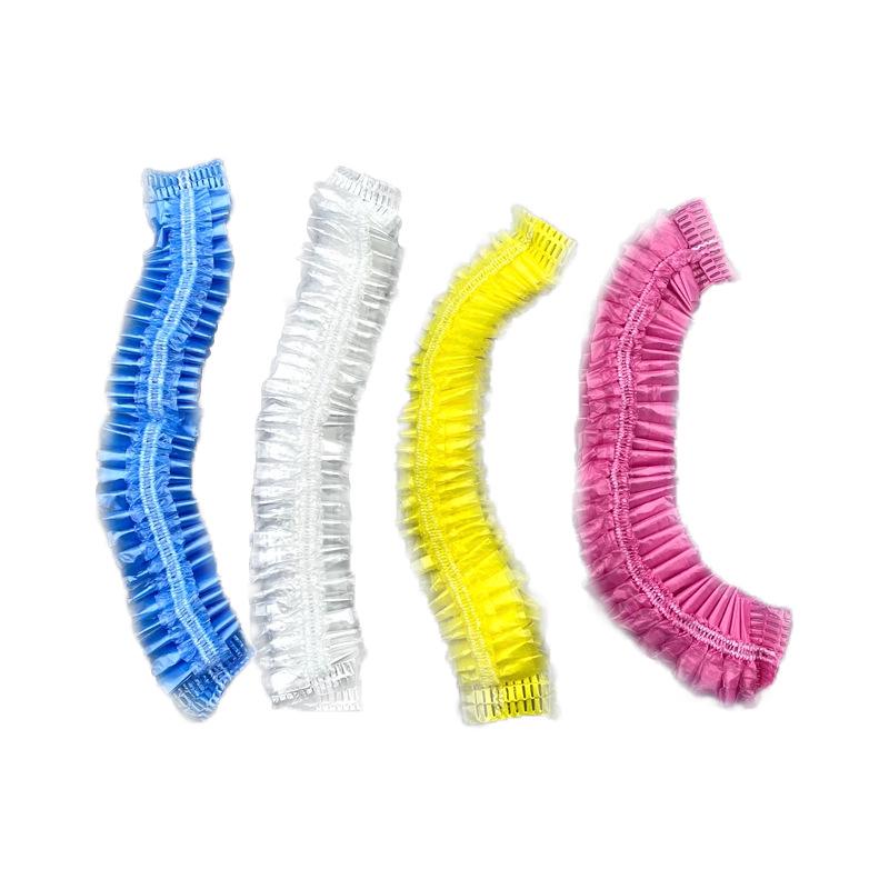 100-Pack Thick Disposable Shower Caps for Bathing & Hair Styling