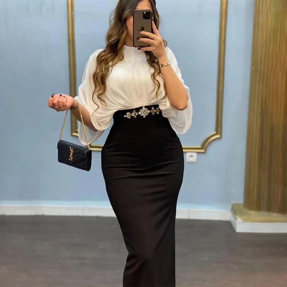 2024 Autumn European & American French-Style Evening Long Dress