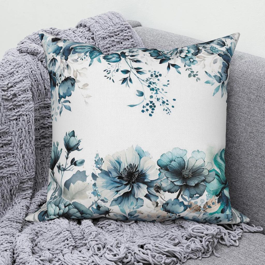 Modern Sofa Pillow Cover Living Home Decor Tropical Flower   Decorative Cushion  Throw