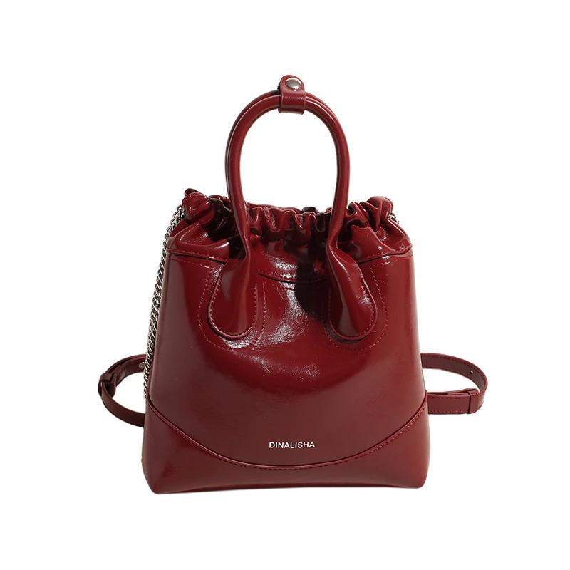 

Роскошные женские сумки из искусственной кожи с цепями Hasp, большой вместимостью, модные рюкзаки, новый стиль, высокое качество