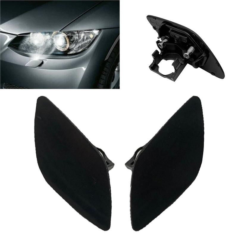 1 Pair Coupe Headlight Washer Cover Cap Flap Bumper Trim for BMW 3 Series E92/E93 2006-2010 61677171659 61677171660