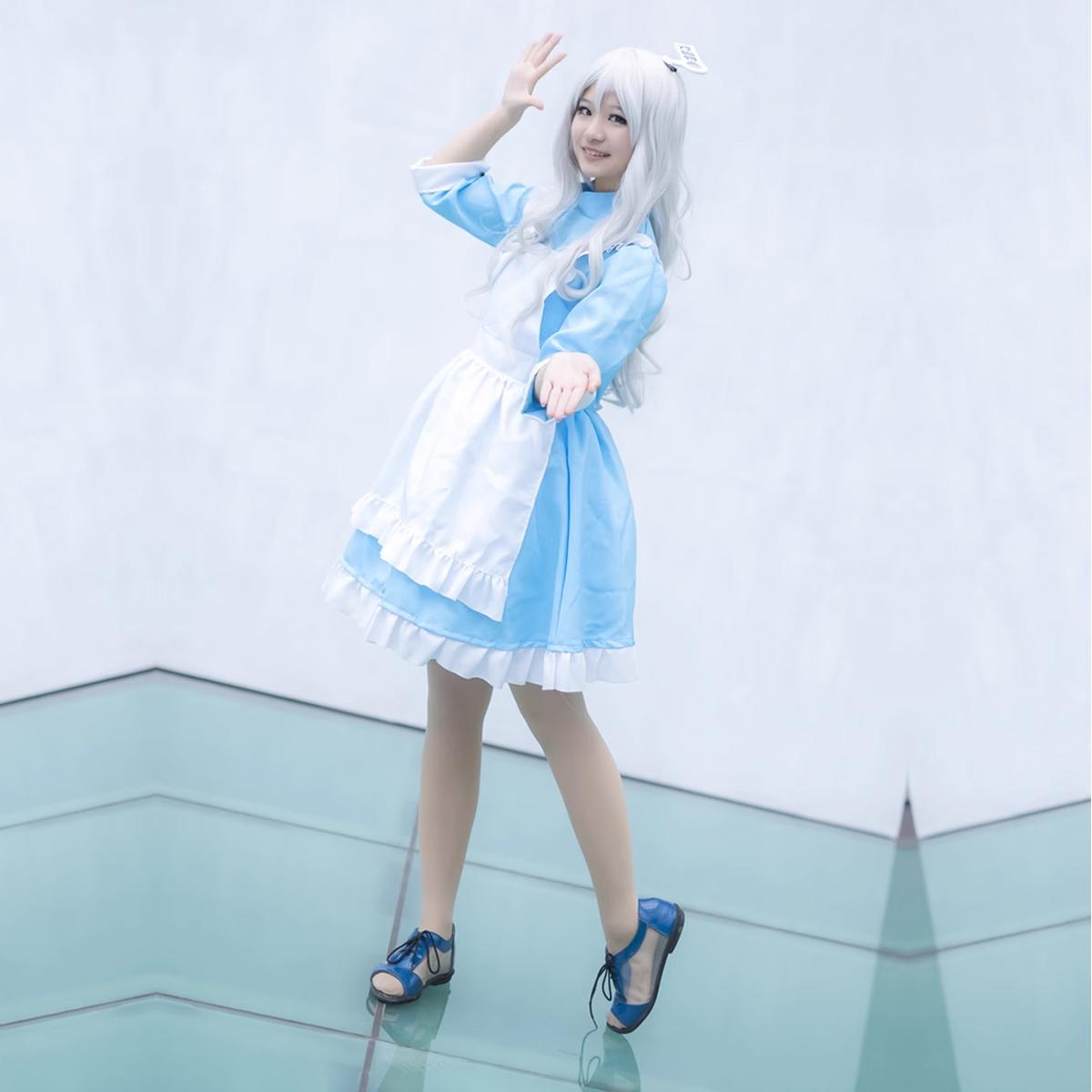 Лолита горничная униформа Лолита платье Козакура костюмы парики наряды аниме Kagero — фото 5