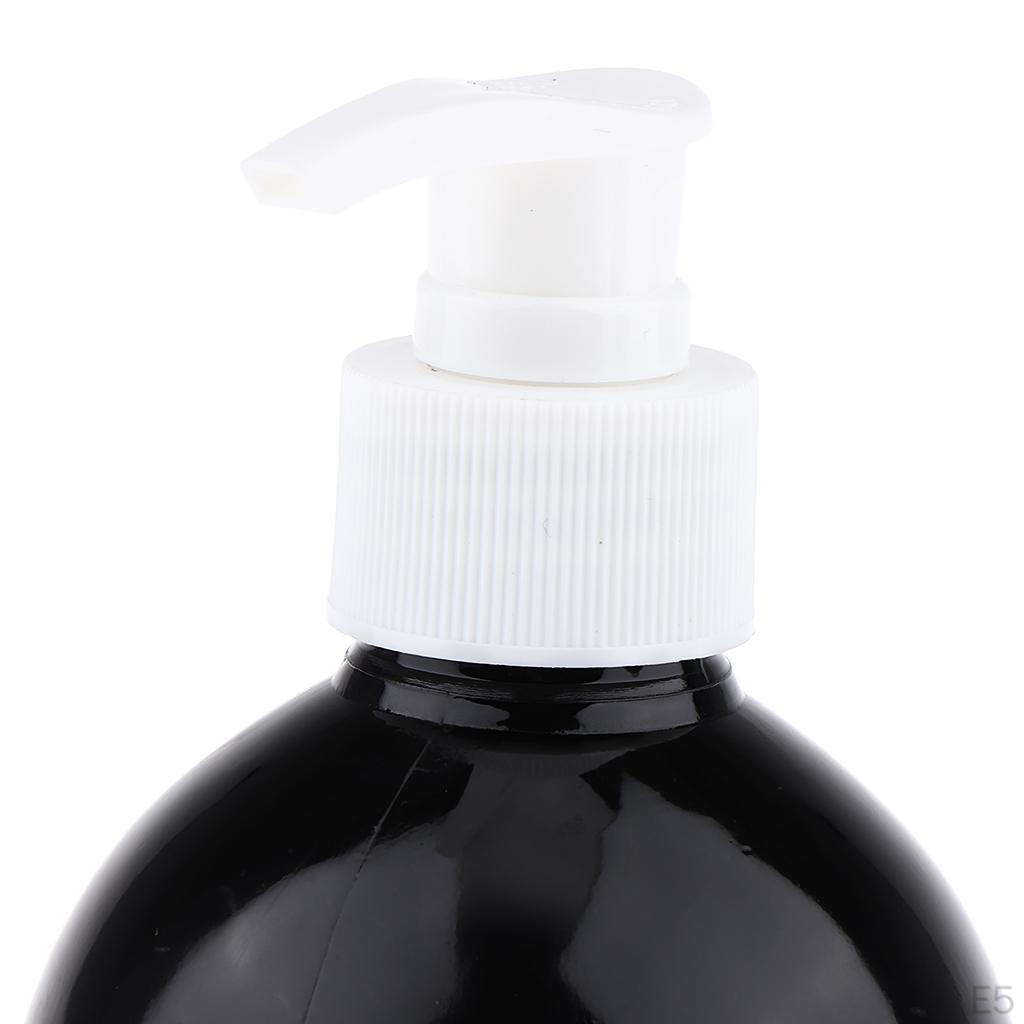 16oz Empty Pump Bottles (2 Pack), Plastic Nozzles Included; Great for Shampoo, Lotions, Liquid