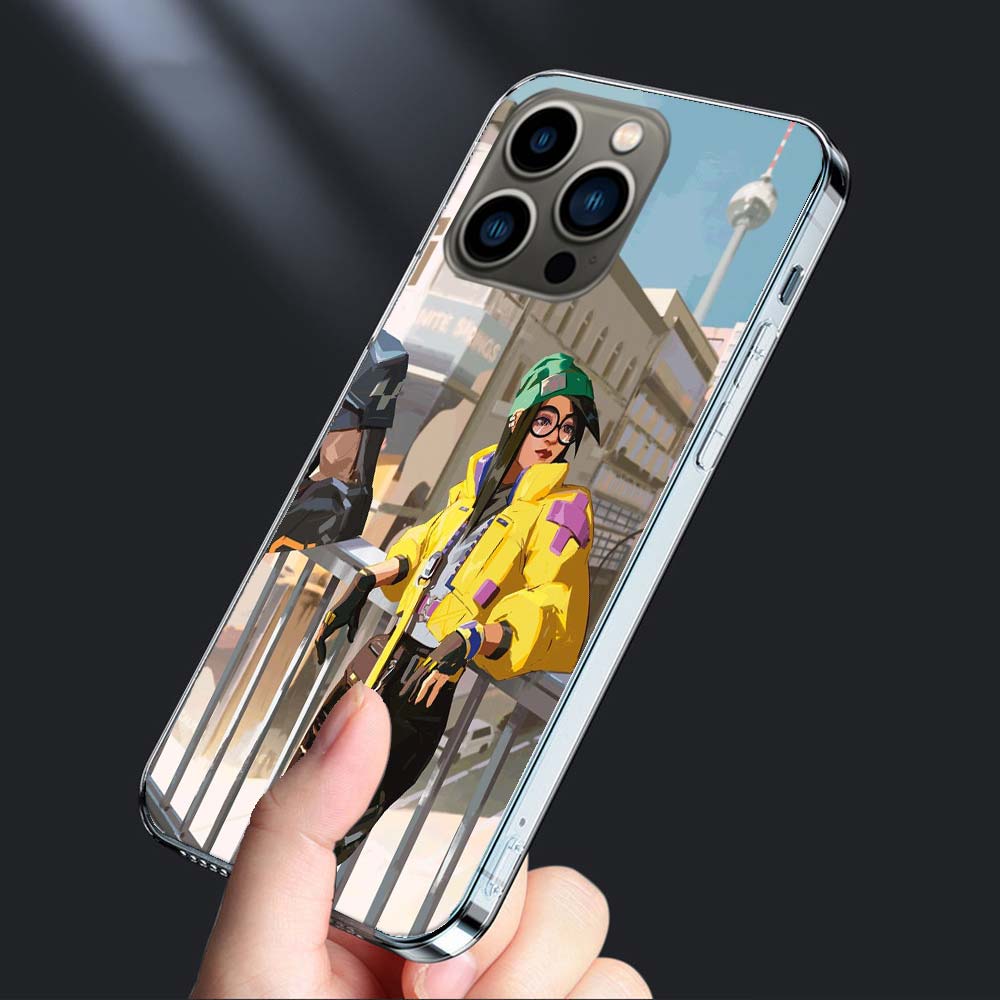 Valorant Killjoy Phone Case For Iphone 16E 15 Pro 14 Plus 17E 16 17 Pro Max Air 11 12 13 Mini Shockproof Capa Cute Cover TPU