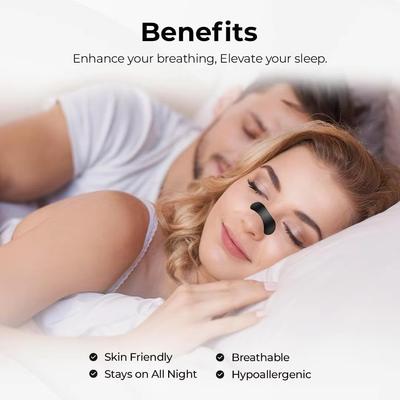 Breath Nose Strips For Better Sleep Sweatproof Sports Anti Snoring Breathe Nose Strip Magnetic Nasal Strips Reduce Snoring