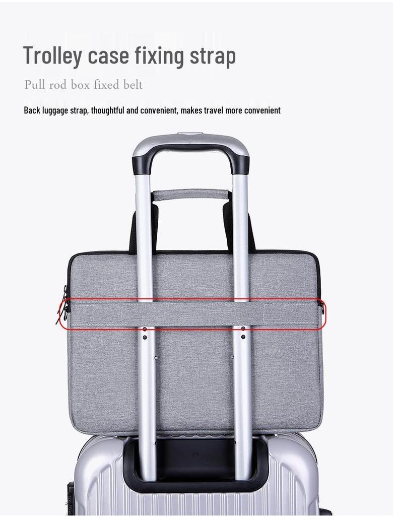 Fashionable Solid Color Laptop and iPad Handbag for Business Meetings