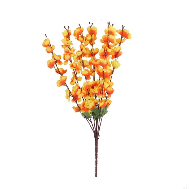 62KD 7 Forks Spring Simulation Artificial Flowers Silk Flower Home Flower Arrangement