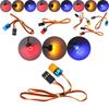 Faszinierendes 3-Farben-Blinkendes Rotierendes LED-Licht für 1/10 RC-Modellautos mit Aluminiumlegierungsbasis