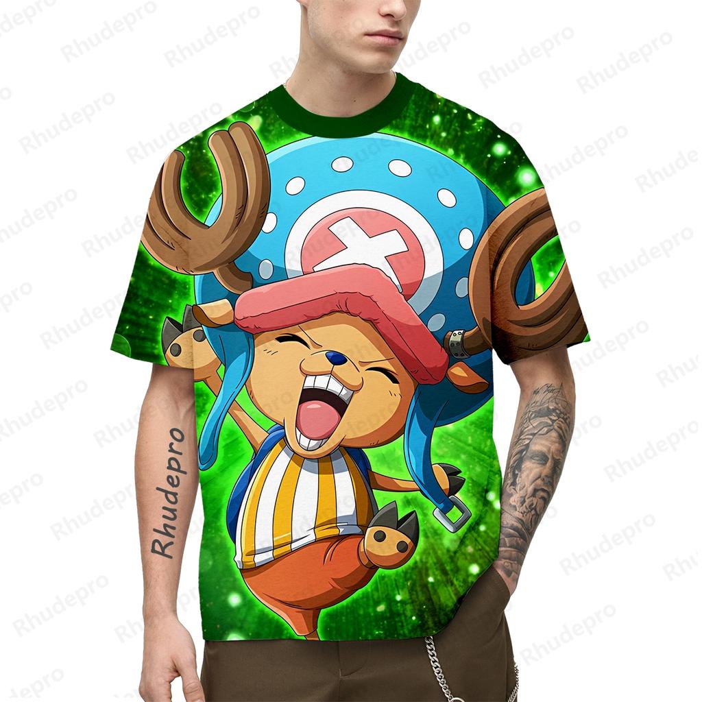 New Men's Anime Monkey D. Luffy 3D Printing Role Play Women's And Children's Street T-shirts Unisex Oversized