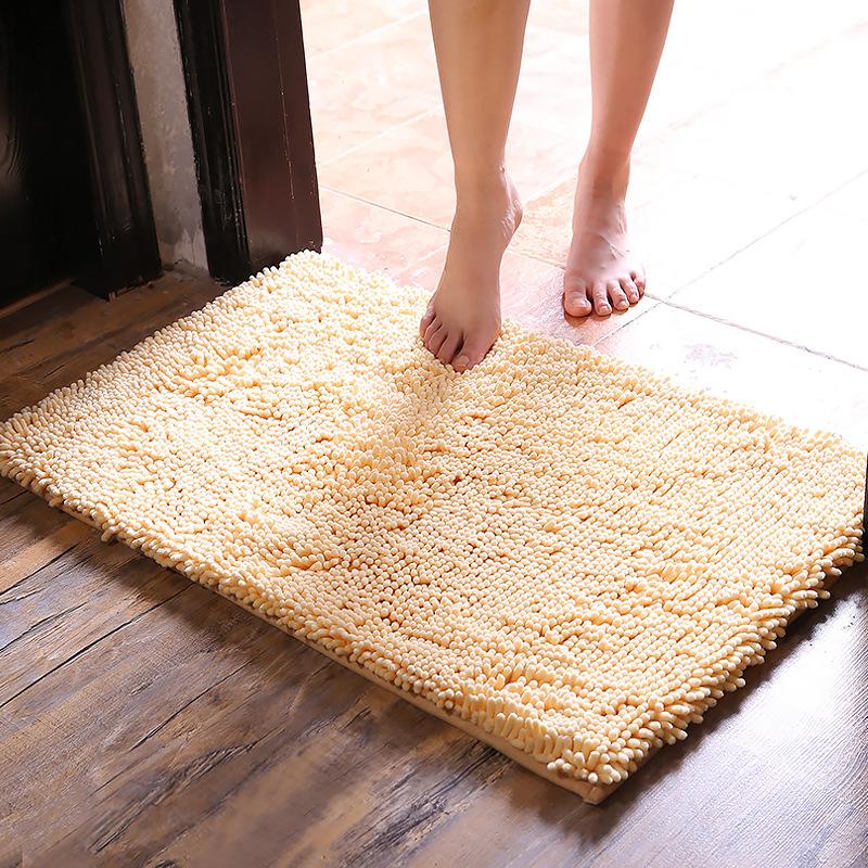 Encrypted Thickened Microfiber Chenille Floor Mat Carpet Bathroom Bathroom Absorbent Non-slip Mat Door Mat Floor Mat