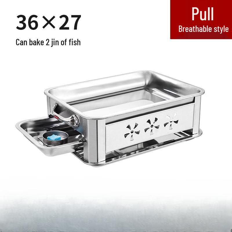 Lantuan Stainless Steel Smokeless Charcoal Grill