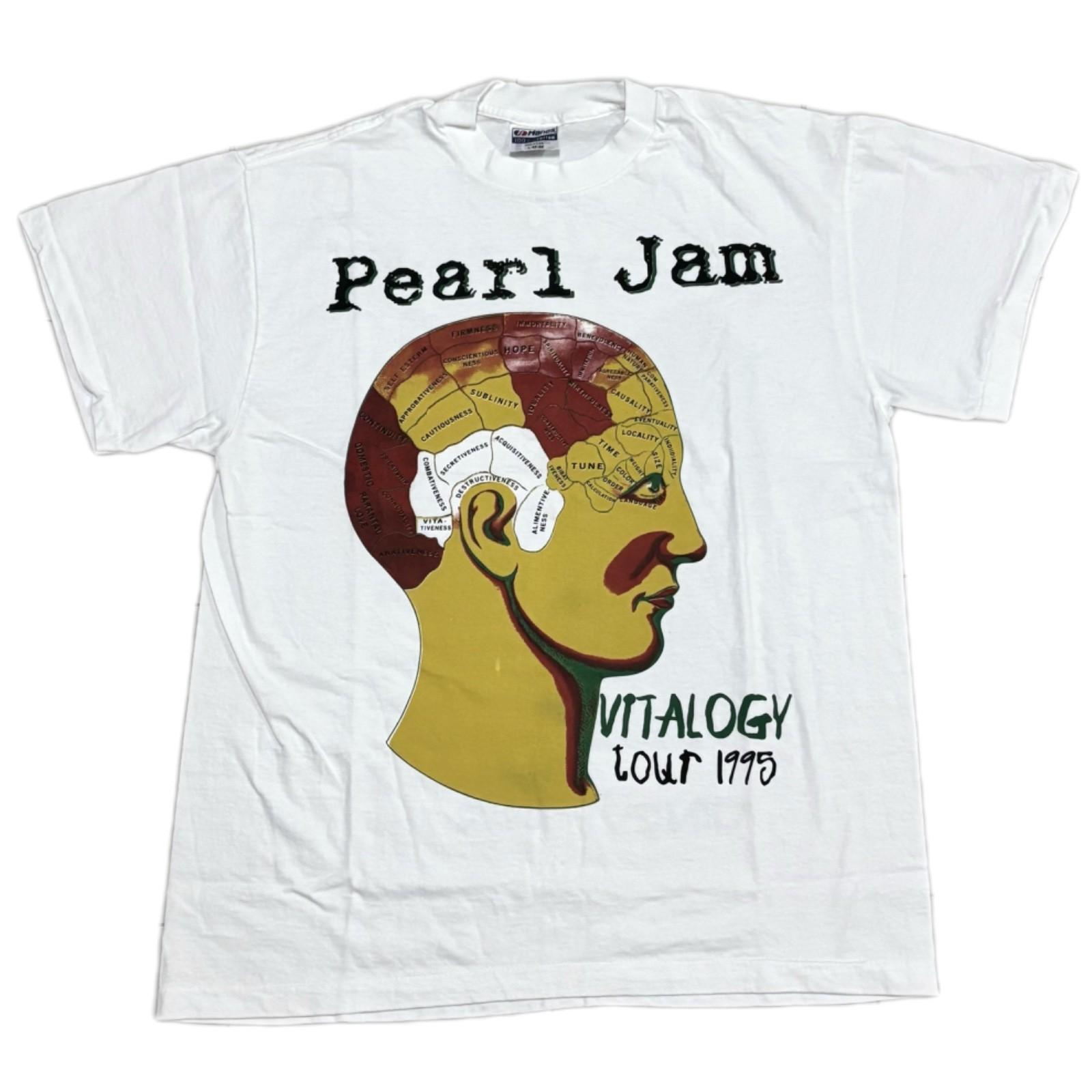 Pearl Jam Vitalogy Tour 1995 Vintage 90s Band XL Single Stitch T-Shirt REPRINT L
