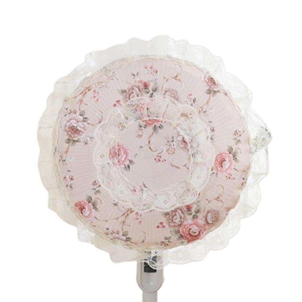 

Pastoral Style Fan Dust Cover All-inclusive Floral Floor Fan Covers Child Protection style 1