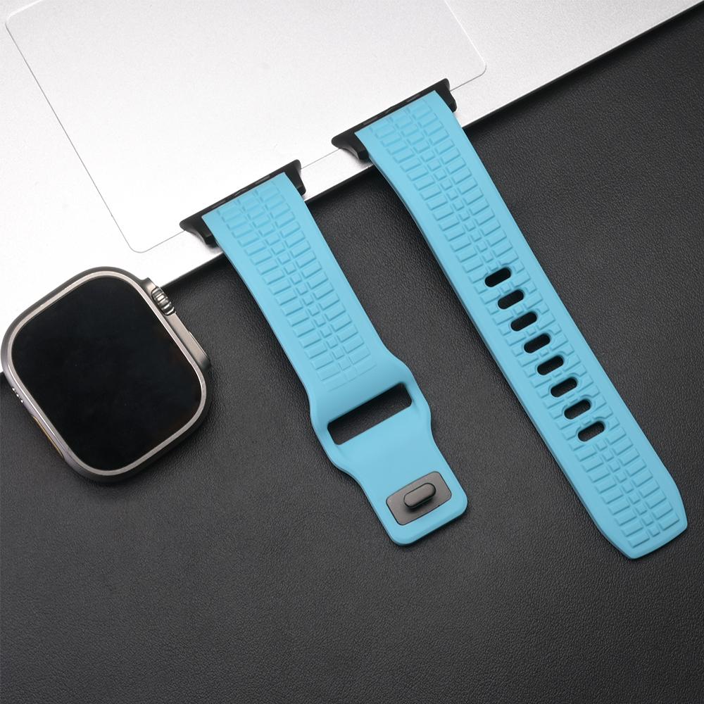 Ultra Silicone Band for Apple Watch Ultra 3 2 Series 11 10 9 8 7 Se 6 Man Sports Strap for Iwatch 49mm 46mm 44mm 45mm Adjustable