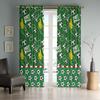 World Cup Football Pattern Blackout Curtain for Boys' Bedroom - High Heat Insulation, Custom Size Available