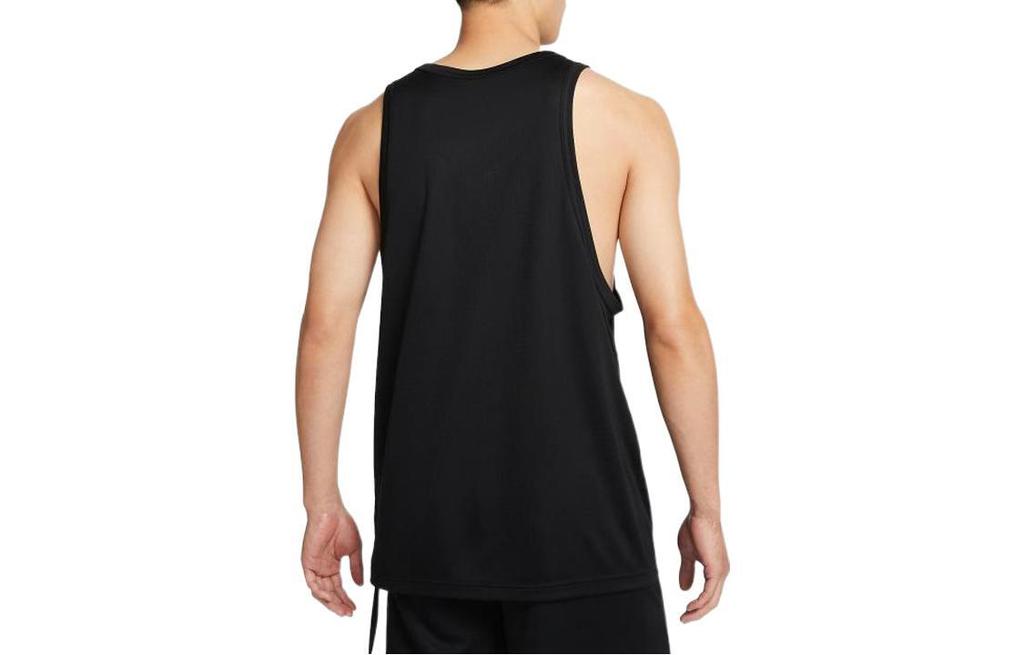 Nike Canotta da Basket Traspirante ad Asciugatura Rapida con Grande Swoosh DH7133-013