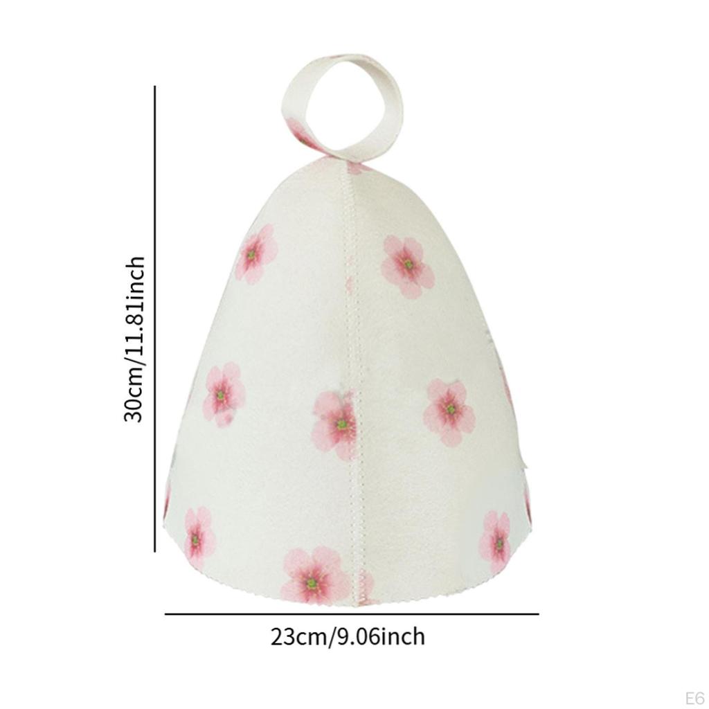 Felt Sauna Hat for Men and Women Protecting from Heat in Russian Bath House