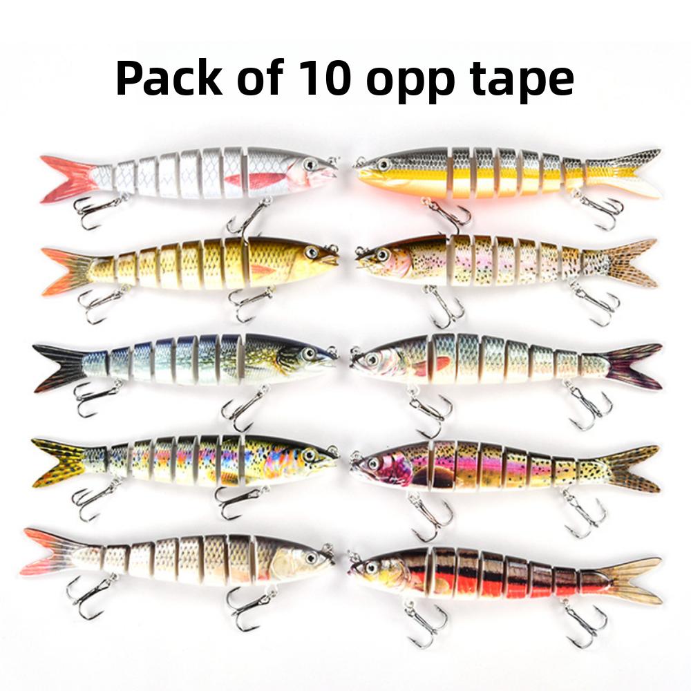 Set of Multi-section Luya Bait 8-section Fish Freshwater Sea Fishing Bait Hard Bait Luya Bait Is Sold Far Away 13.5cm