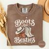 Boots and Besties Shirt, Western Cowgirl Besties Tee, Country Girls Trip Gift, Rodeo Besties Trip Shirt, Howdy Girls Trip Tee
