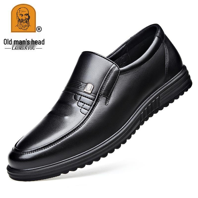 Men s Genuine Leather Slip-on Loafers - Business Casual Driving Shoes, Dad Style. 43
