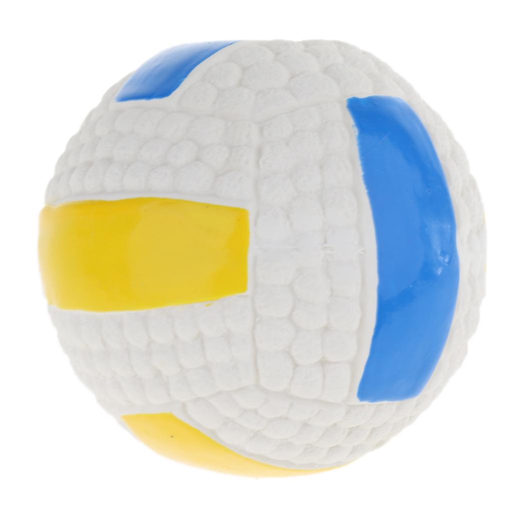 Squeaky Rugby/Football/Volleyball Balls Toys for Dogs Pets Playing - Volleyball