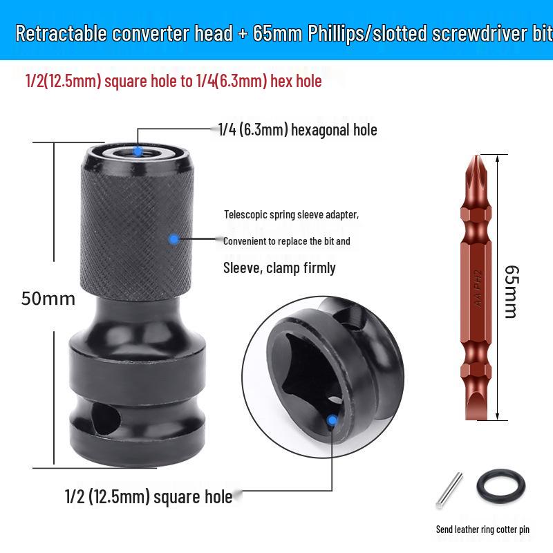 Kit Multifuncțional Adaptor Burghiu Electric și Cheie