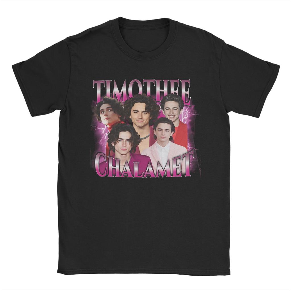 2026 New Timothee Chalamet Portrait Graphics Cotton Unisex Shirt Summer Unisexs Fashion Y2k Short Sleeve Tshirt