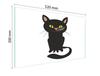 TAGLIERE IN VETRO 52x30 GATTO