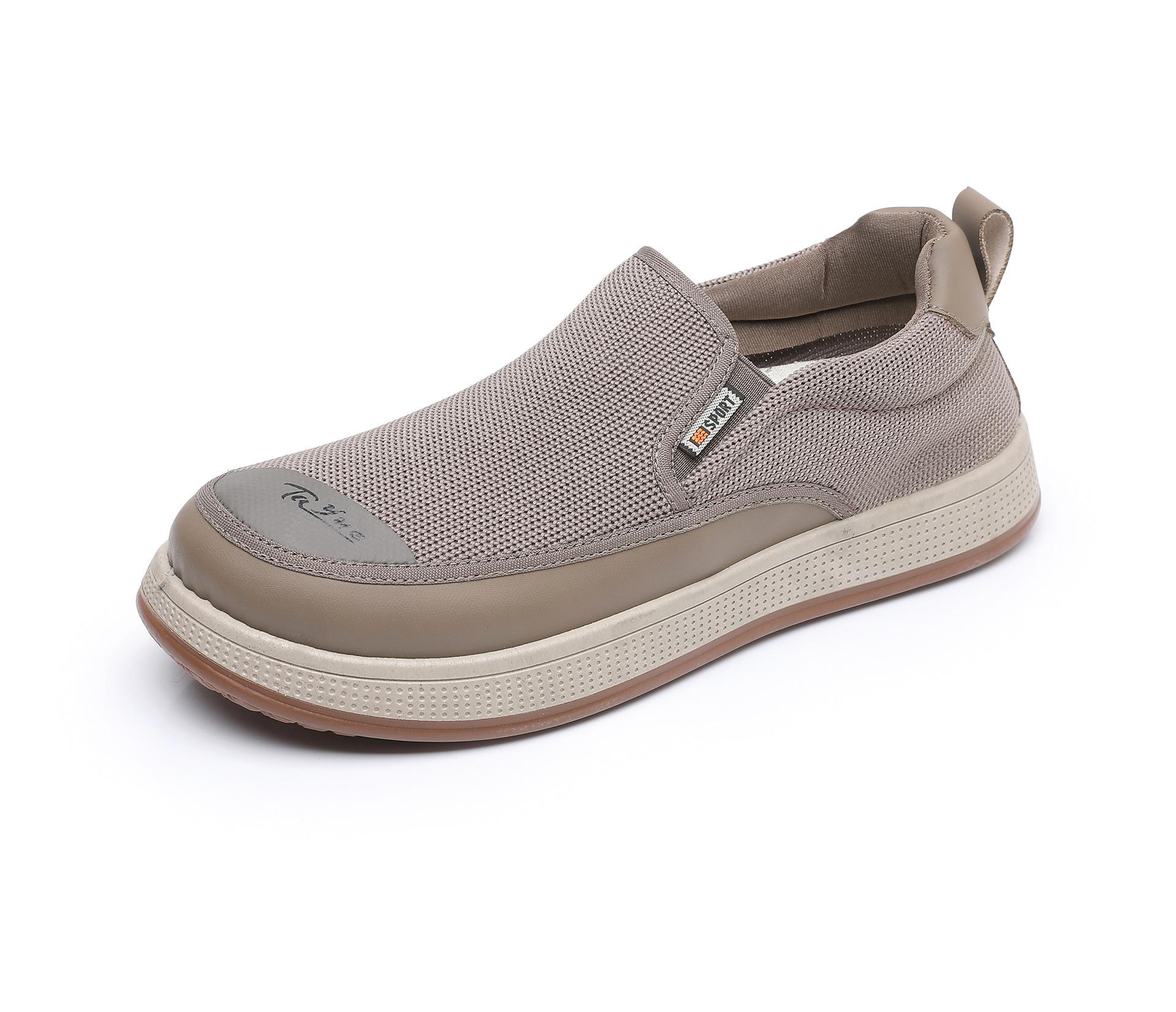 

Весна и осень 2025 года. Новые повседневные удобные дышащие однобортные туфли для мужчин. Нескользящие, износостойкие, легкие, с одной педалью, неутомимые. 45 хаки