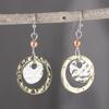 Retro Minimalist Coin Ring Earrings