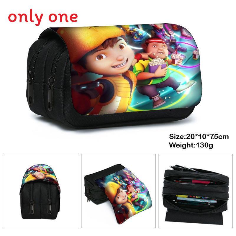 Elements Hero Boboiboy Layer Pencil Case With Spacious Storage For Students And Kids