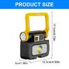 Rechargeable Flashlights LED Handheld Hunting Flashlights with Solars Panel for Outdoor Power Outages