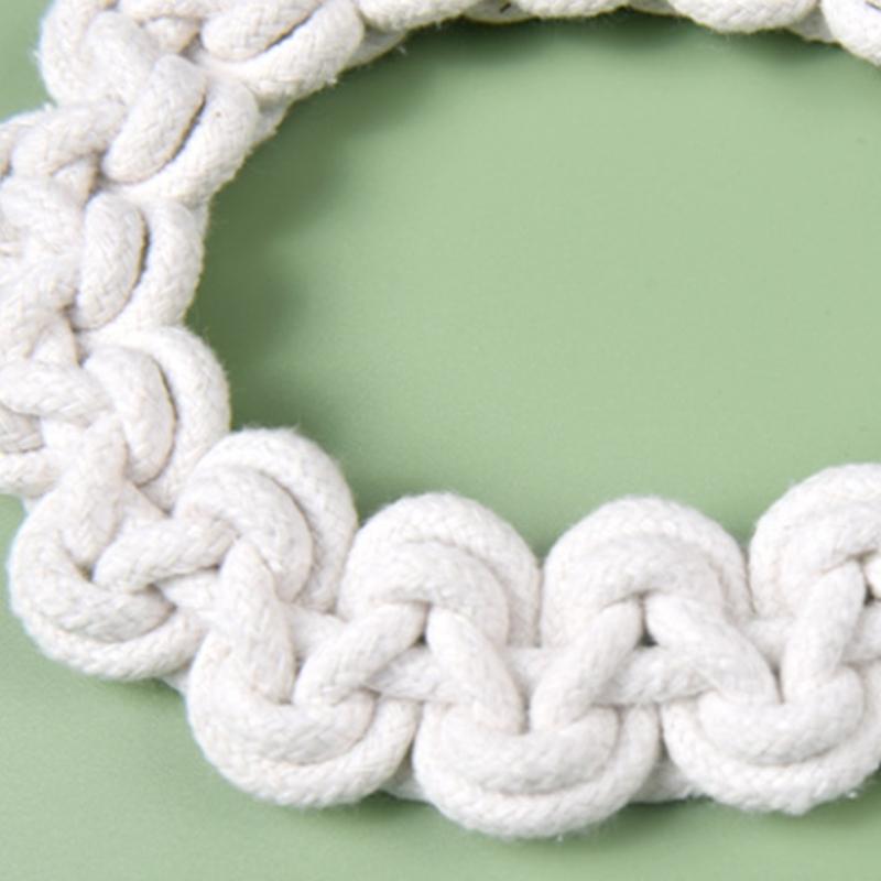 Handmade Weave Curtain Tiebacks Curtain Holder Clip Buckle Rope Straps Easy Installation Traditional Cloud Designing