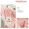 Soft 3D Checkered Throw Blanket Cozy Solid Color for Bed Sofa Couch All Season