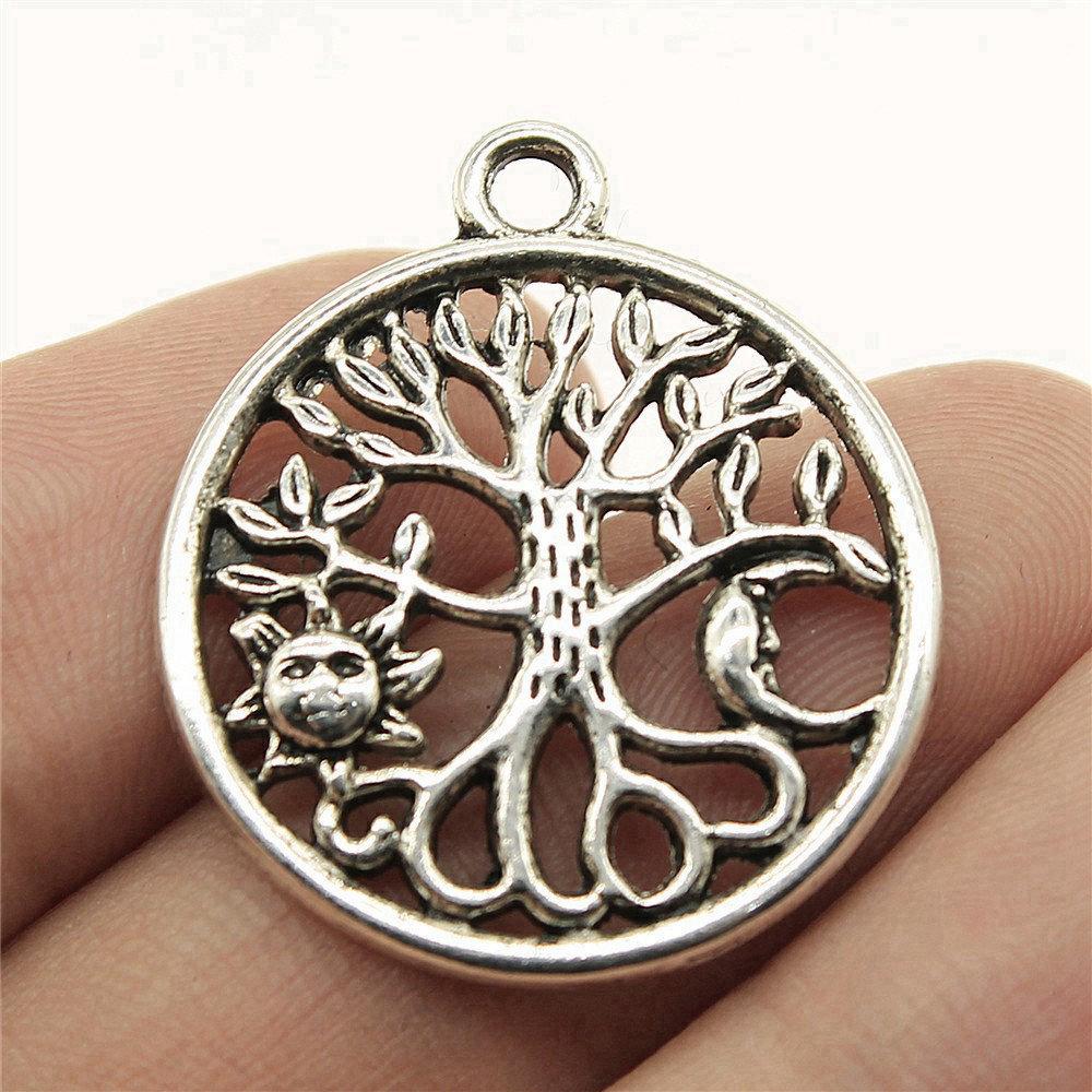 Charms Big Tree Of Life Pendants Wedding Jewelry Findings QC017