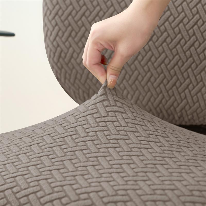2pcs/set Anti-dirty Office Armchair Cover Jacquard Stretch Gaming Chair Slipcover Universal Spandex Computer Seat Cover