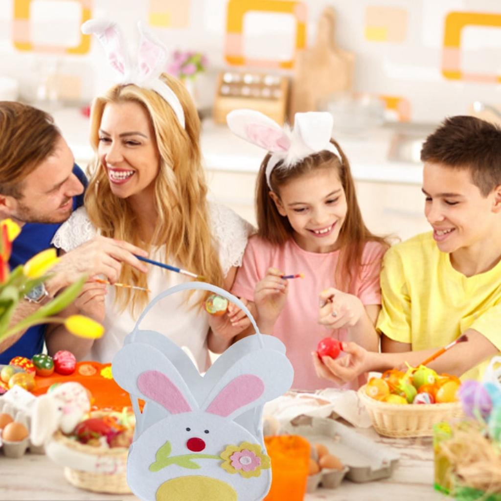 2dílná dárková taška velikonočního zajíčka Úložná taška Plátěný dekorativní košík Velikonoční úložná taška