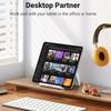 Verstelbare Draagbare Tablet & Telefoon Standaard - Opvouwbaar Desktop Dock met Veilige Klemmen, Duurzaam PP Materiaal | Tablet Houder Stand