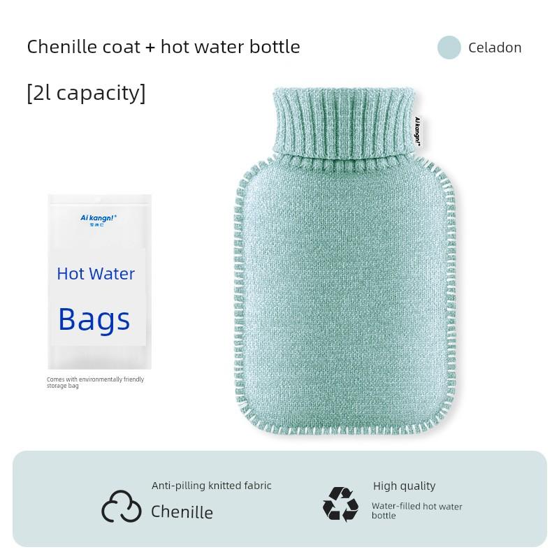 Plush Hot Water Bottle, Water-Filled Warm Water Bag, Special Thickened Explosion-Proof Heating Pad for Hands and Feet, Warming Bed Artifact, 2025 New