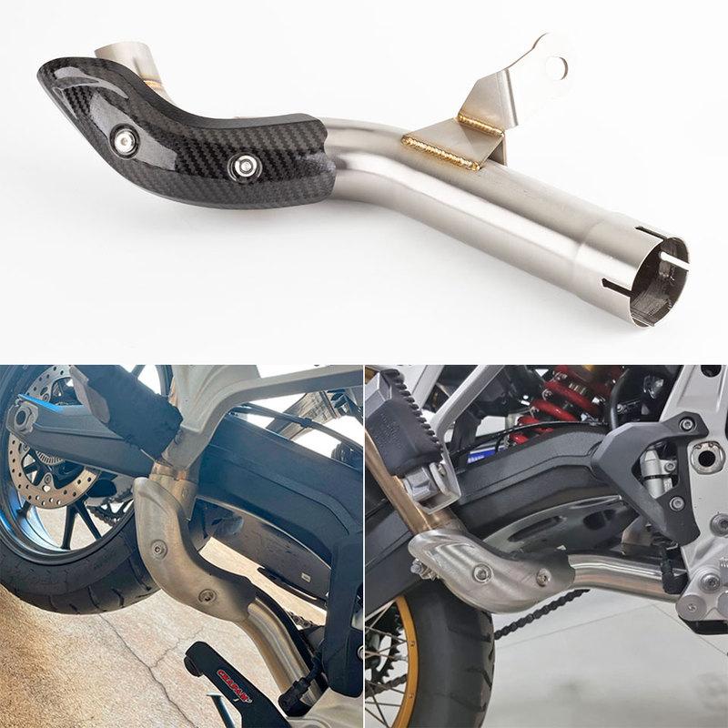 Motorcycle Exhaust Stainless Steel Link Pipe For BMW F750GS F850GS F 850 GS 2018-2022 F850GS Exhaust F850 Muffler