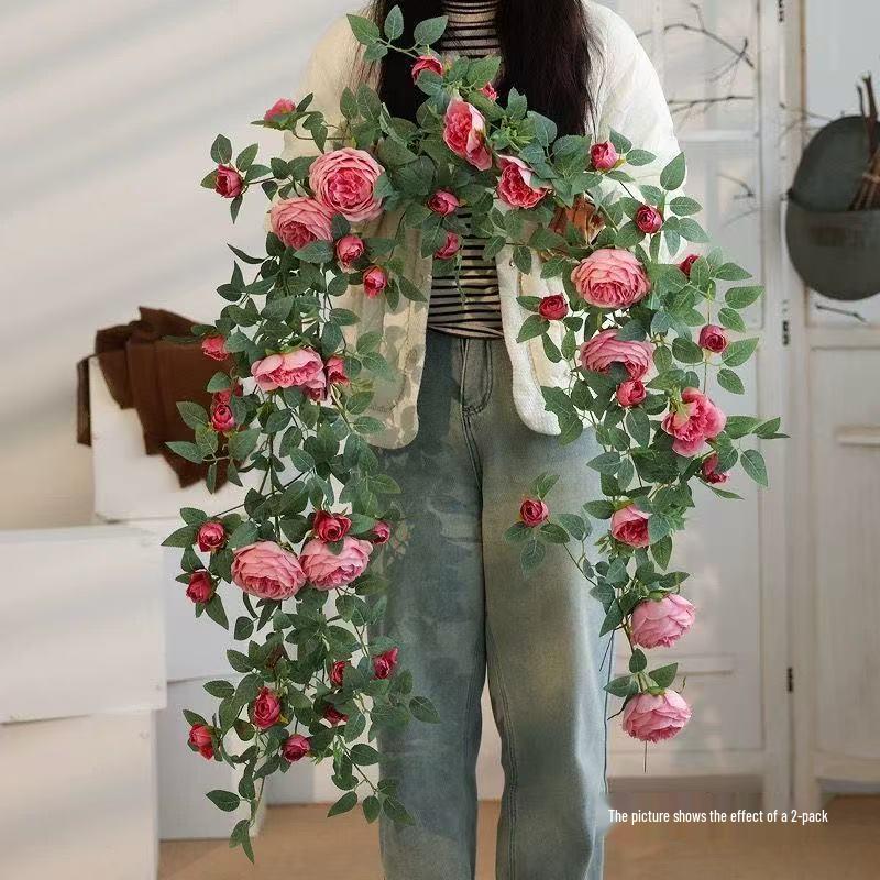 Simulierte Rosenblumenranke zur Wanddekoration & Landschaftsgestaltung