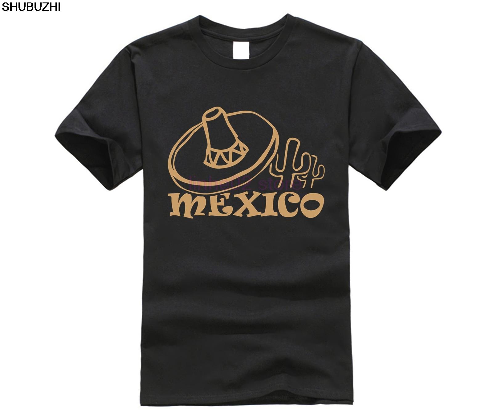 Brand T Shirt Unisex Fashion Mexico Mexiko Estados Unidos Mexicanos Sombrero Short Sleeve Cotton T Shirts Unisex Clothing sbz8179 S