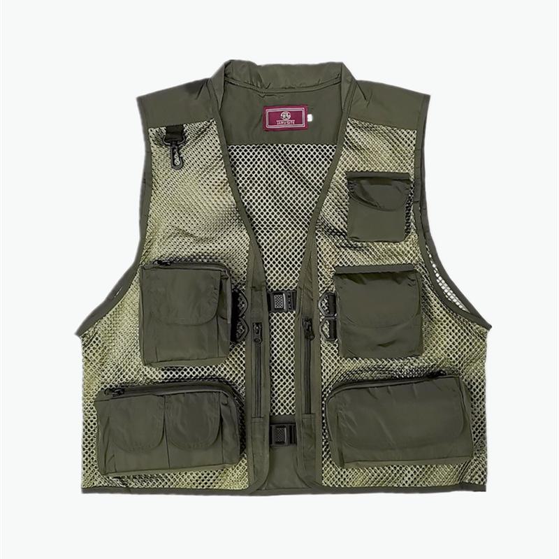 Breathable Mesh Sports Fishing Vest with Multi Pockets for Outdoor Use