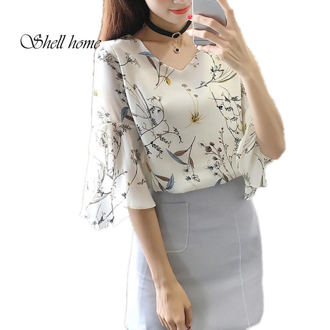 

Женская шифоновая блузка с рисунком XXXL белый