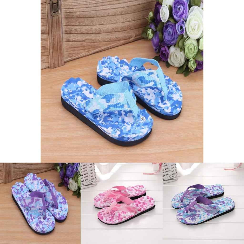 Stylish 2018 Women Summer Wedge Flip Flops Shoes Sandals Featuring Low Heel And Pure Color Design