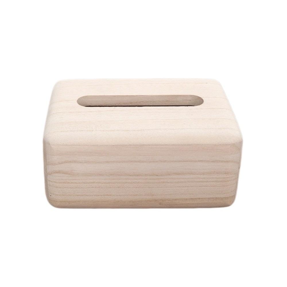 Waterproof Solid Wood Paper Box Retro Storage Box Eco-Friendly Wooden Tissue Box Interior Design