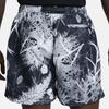 Nike All-Over Print Fitted Mid-Rise Drawstring Sports Shorts Men Shorts Black DV9546-010