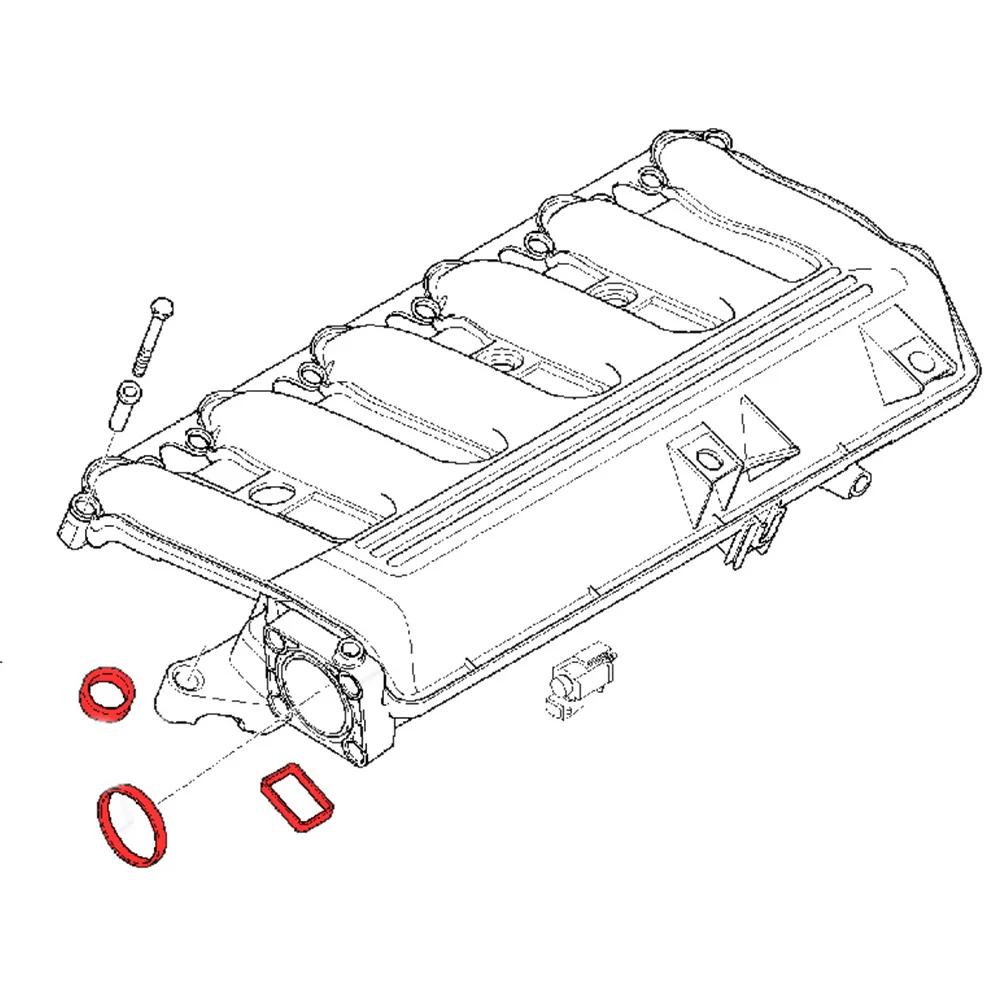 NEW 6 X 33mm Gasket Kits for Bmw N52 N54 N55 M57 Intake Manifold OE 11617800585 3.0L 325i 330i 335i 525i 530i X3 X5