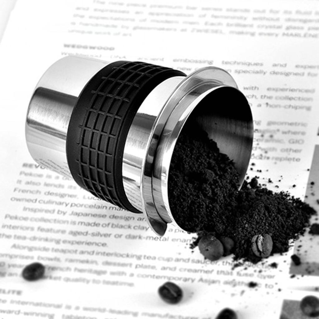 Edelstahl Kaffee Dosierbecher Kaffee Schnüffelbecher Pulverspender für 58mm Espressomaschinenbecher Ersatzteile Maschinen Zubehör